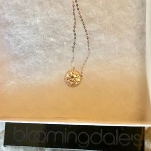 Diamond stone necklace